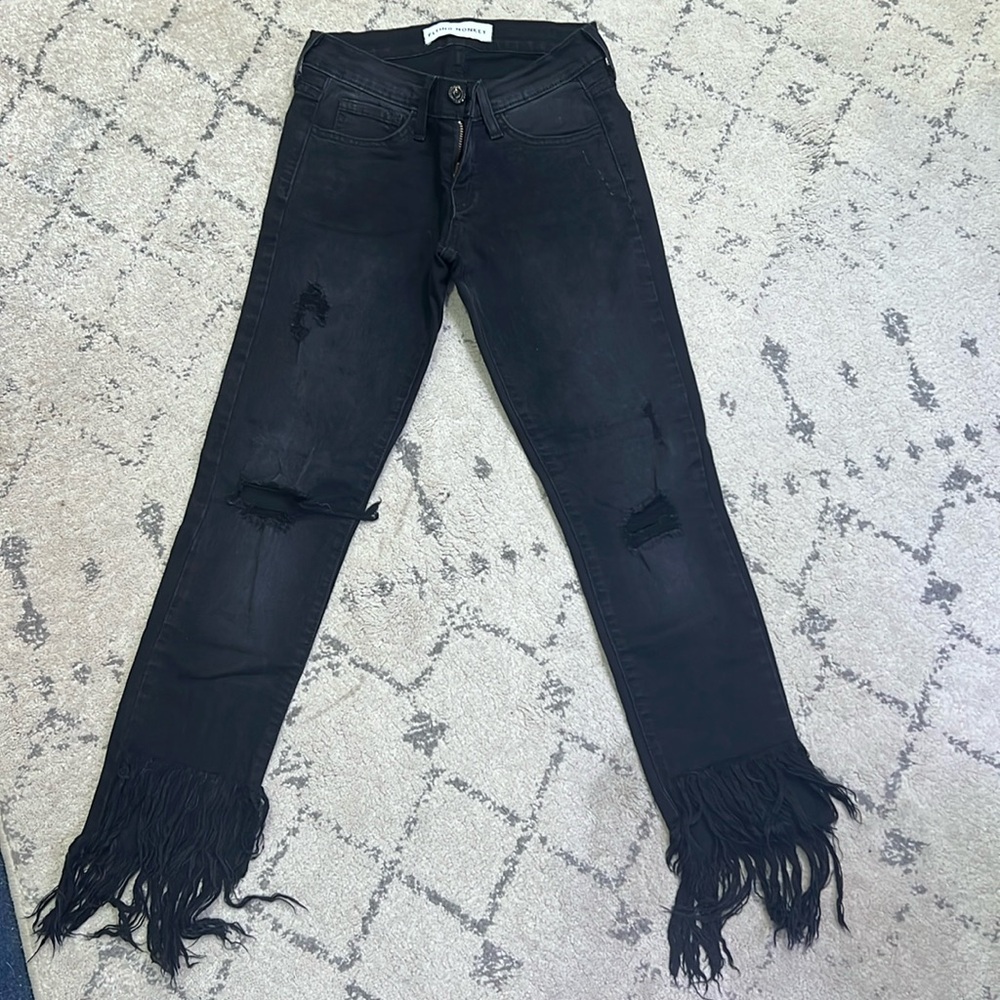 Distressed Black Jeans